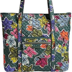 NEW Vera Bradley Women's Iconic Vera Tote Falling Flowers Large Last one!